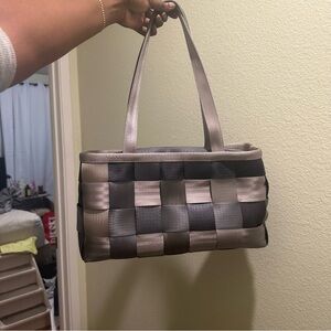 Harveys Black and Gray Woven Tote